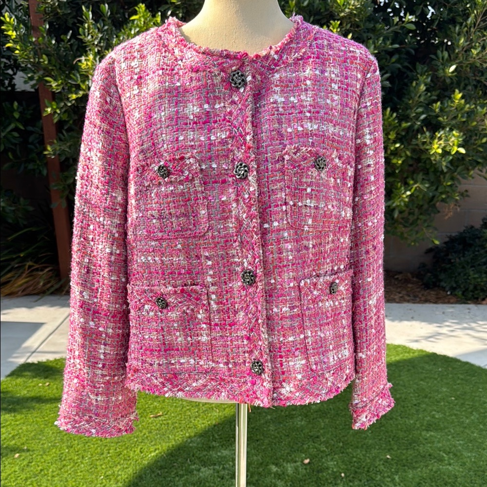 Pink Tweed Women's Jacket